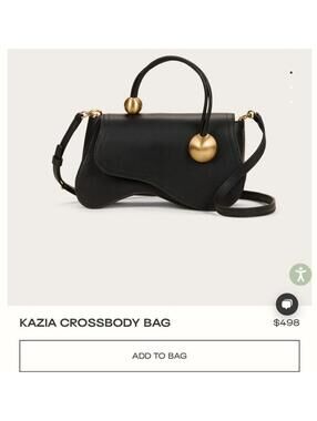 Cult Gaia Kazia Crossbody Bag Black